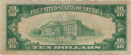 1934 $10 Silver Certificate Currency