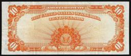 1922 $10 Gold Certificate Note