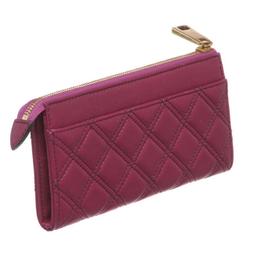 Marc by Marc Jacobs Purple Quilted Leather Long Zipper Wallet