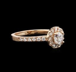 0.95 ctw Diamond Ring - 14KT Rose Gold