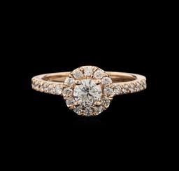 0.95 ctw Diamond Ring - 14KT Rose Gold