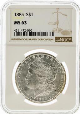 1885 NGC MS63 Morgan Silver Dollar