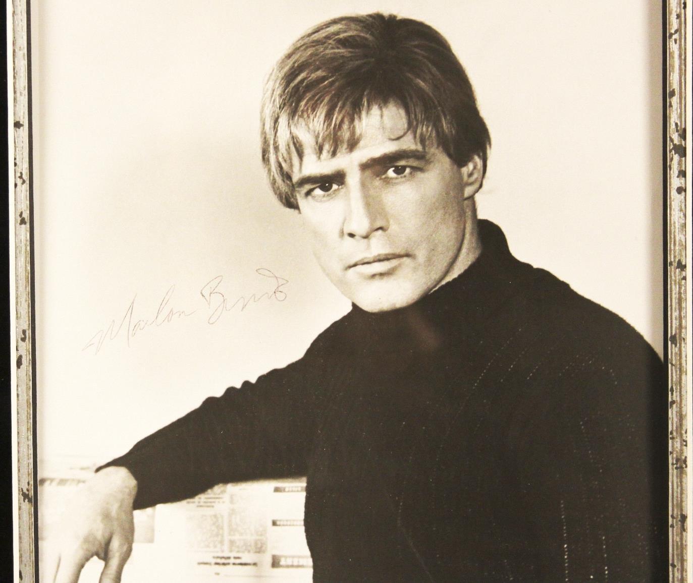 Marlon Brando Autographed Photo Collage