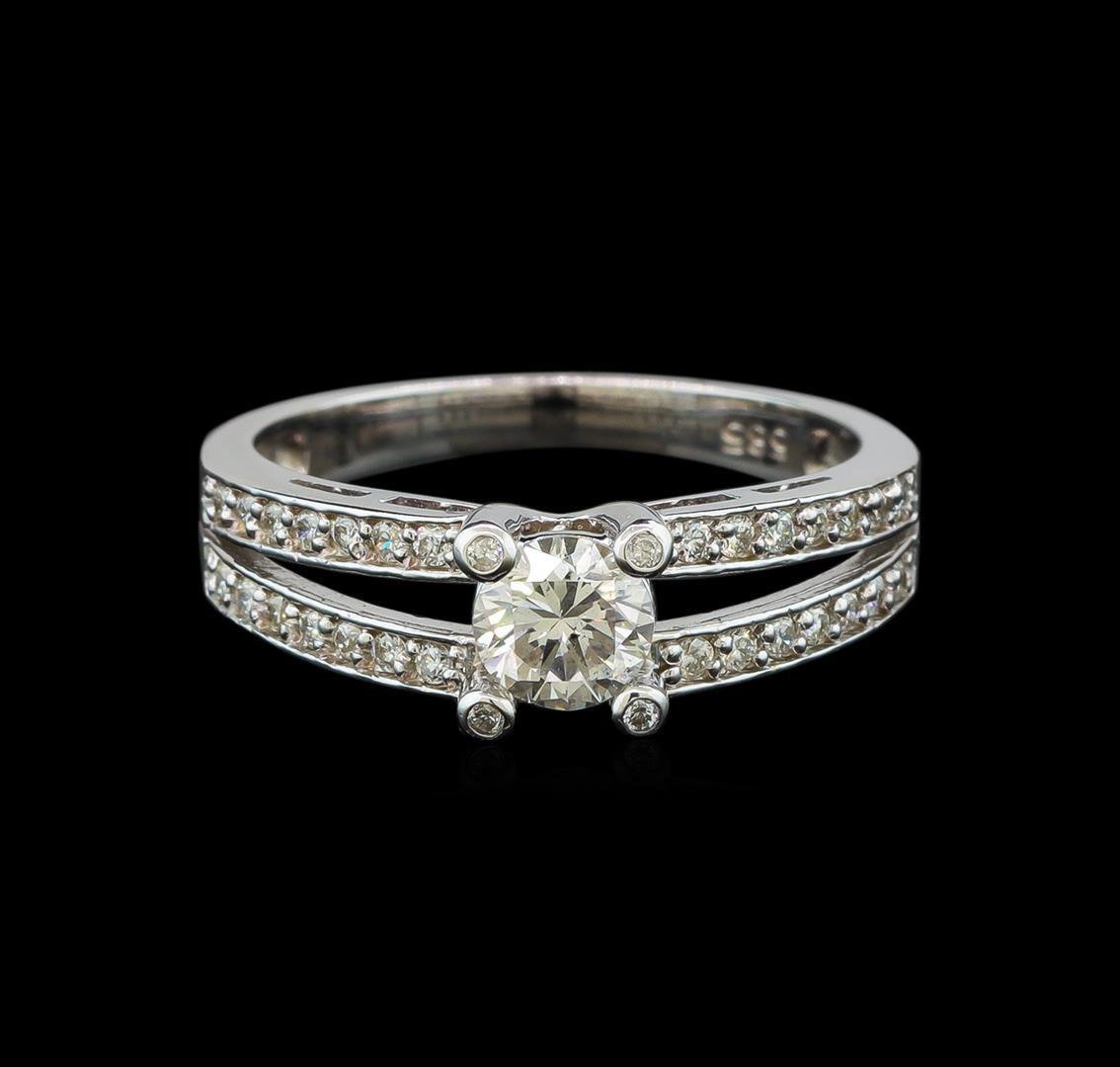 0.77 ctw Diamond Ring - 14KT White Gold