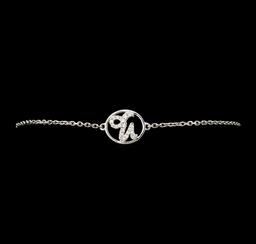 0.30 ctw Diamond Bracelet - 14KT White Gold