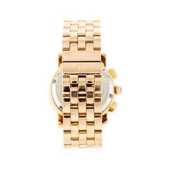 Michele Gold Plated Chronograph Midsize Watch