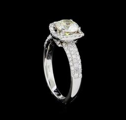 1.85 ctw Diamond Ring - 18KT White Gold