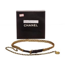 Chanel Gold Woven 31 Rue Cambon Medallion Drop Belt 94A