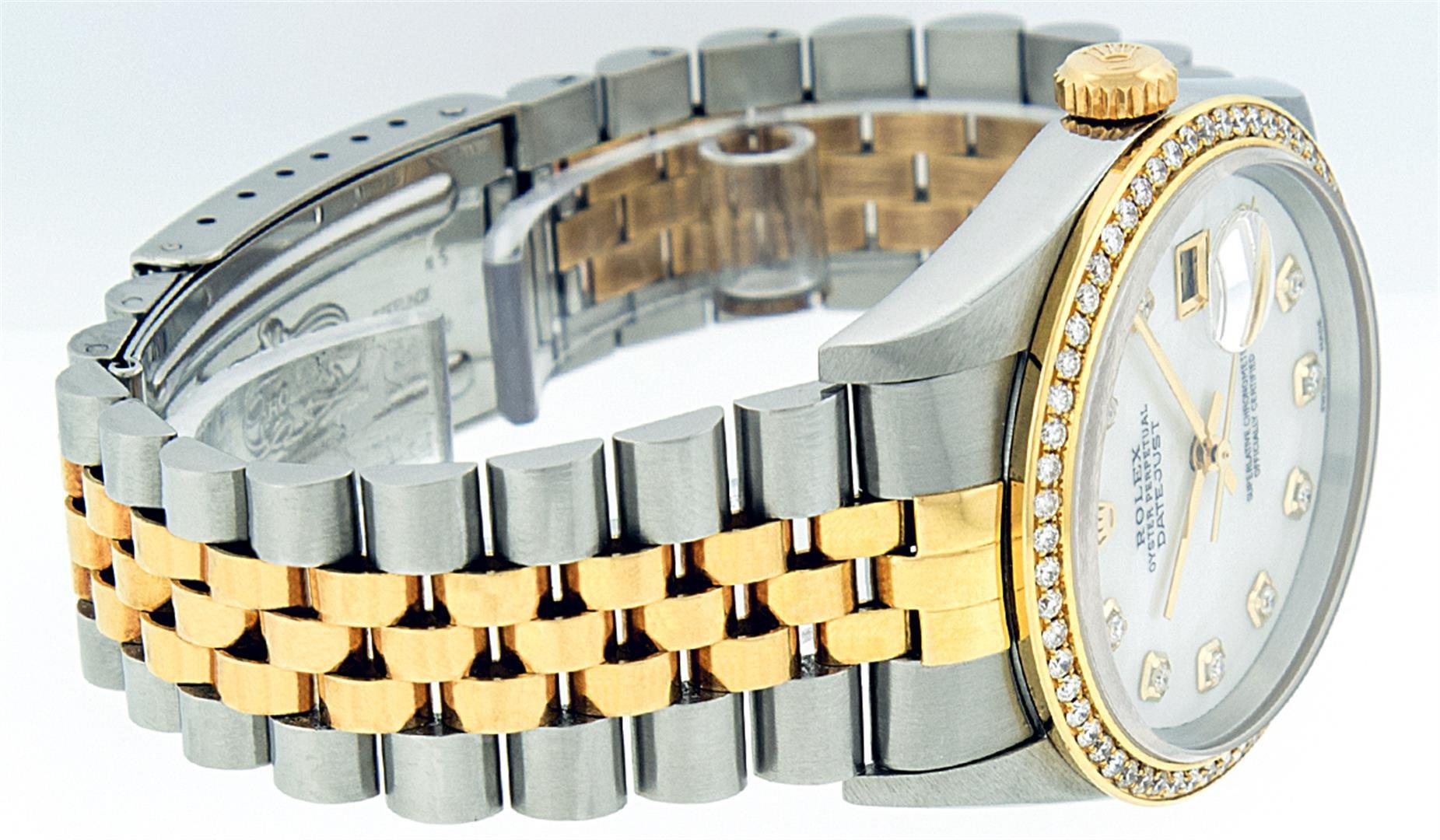 Rolex Two-Tone Diamond Quickset DateJust Men's Watch