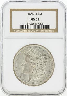 1884-O MS63 NGC Morgan Silver Dollar