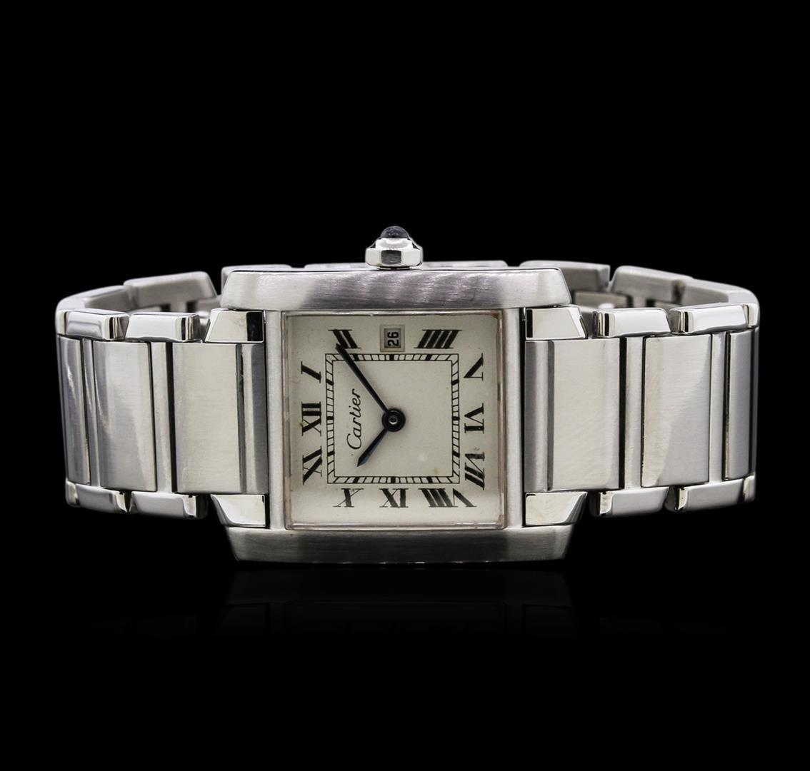 Cartier Stainless Steel Tank Francaise Watch