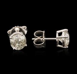 14KT White Gold 1.63 ctw Diamond Stud Earrings