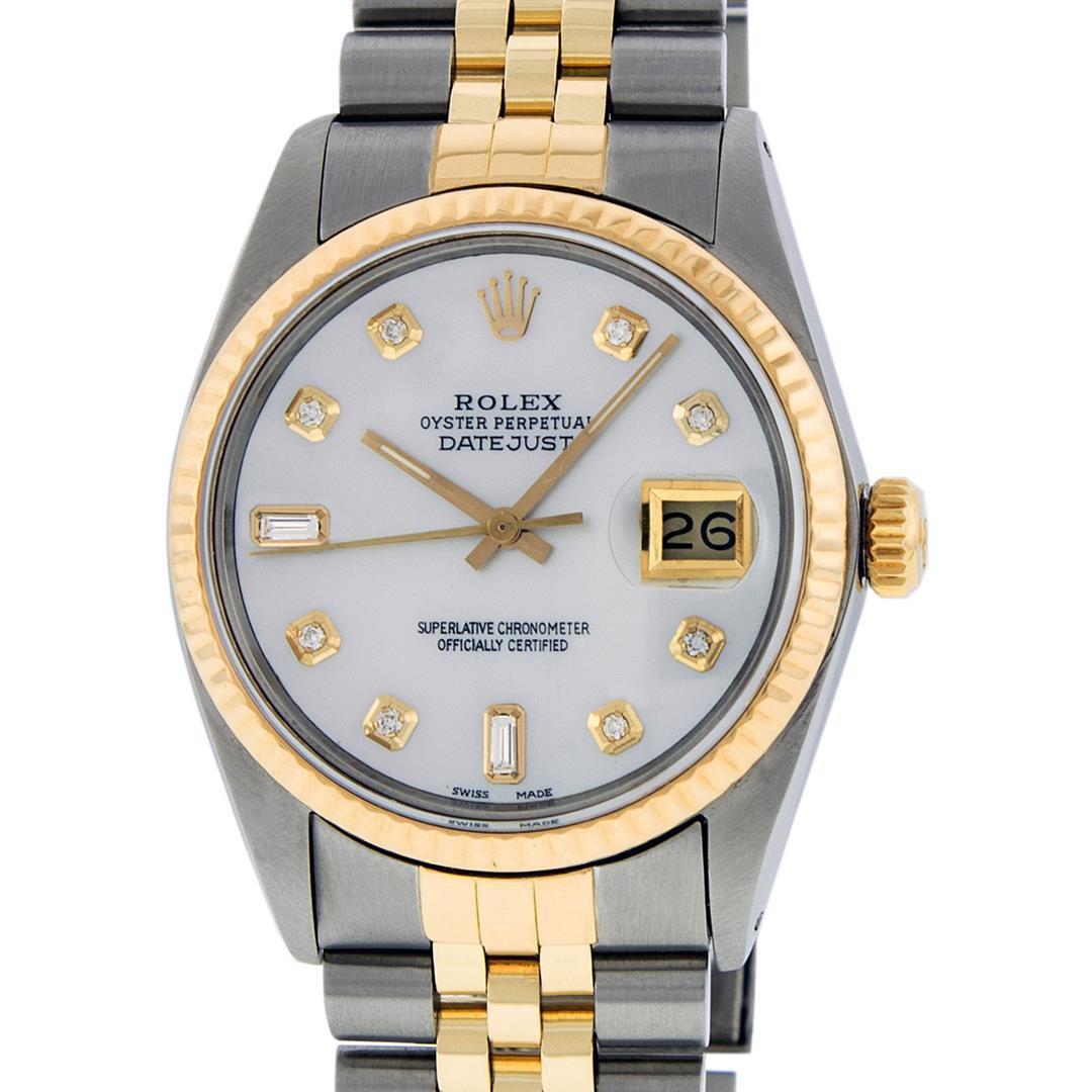 Rolex Two-Tone Diamond DateJust Men's Watch