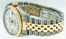 Rolex Two-Tone Diamond DateJust Men's Watch