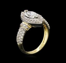 1.71 ctw Diamond Ring - 14KT Two-Tone Gold