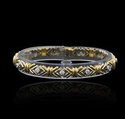 0.43 ctw Diamond Bracelet - 14KT Two-Tone Gold