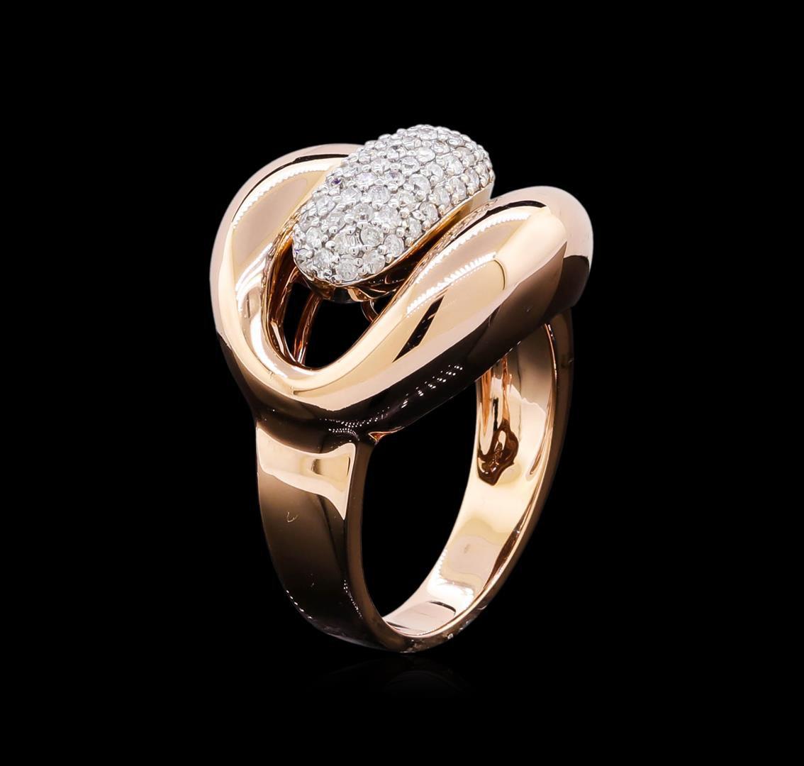 0.45 ctw Diamond Ring - 14KT Two-Tone Gold