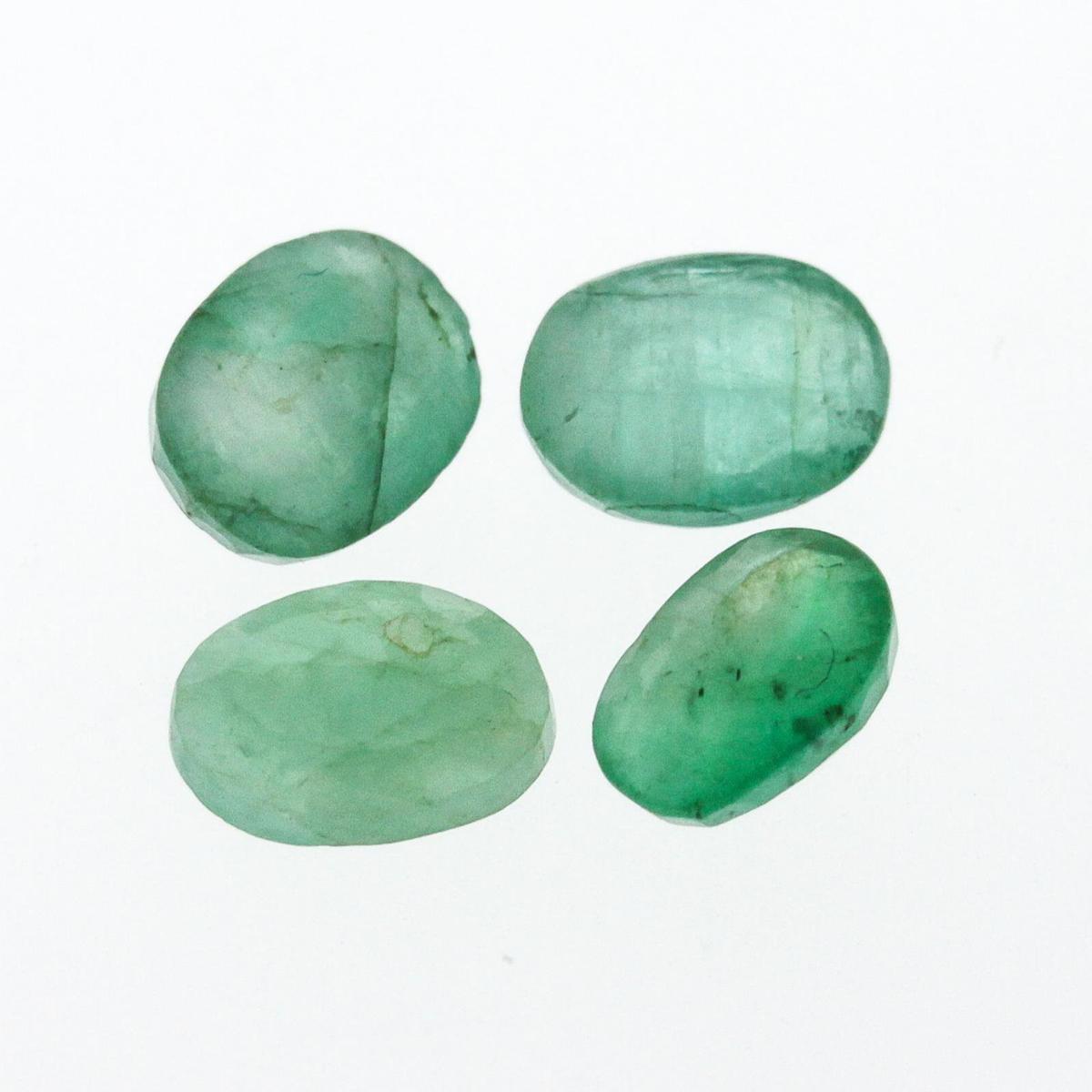 4.34 cts. Oval Cut Natural Emerald Parcel