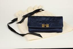 New Lanvin "Happy Popla" Satin Evening Bag/Clutch