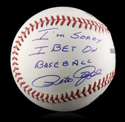 Autographed Pete Rose "I'm Sorry" Baseball PSA Certified