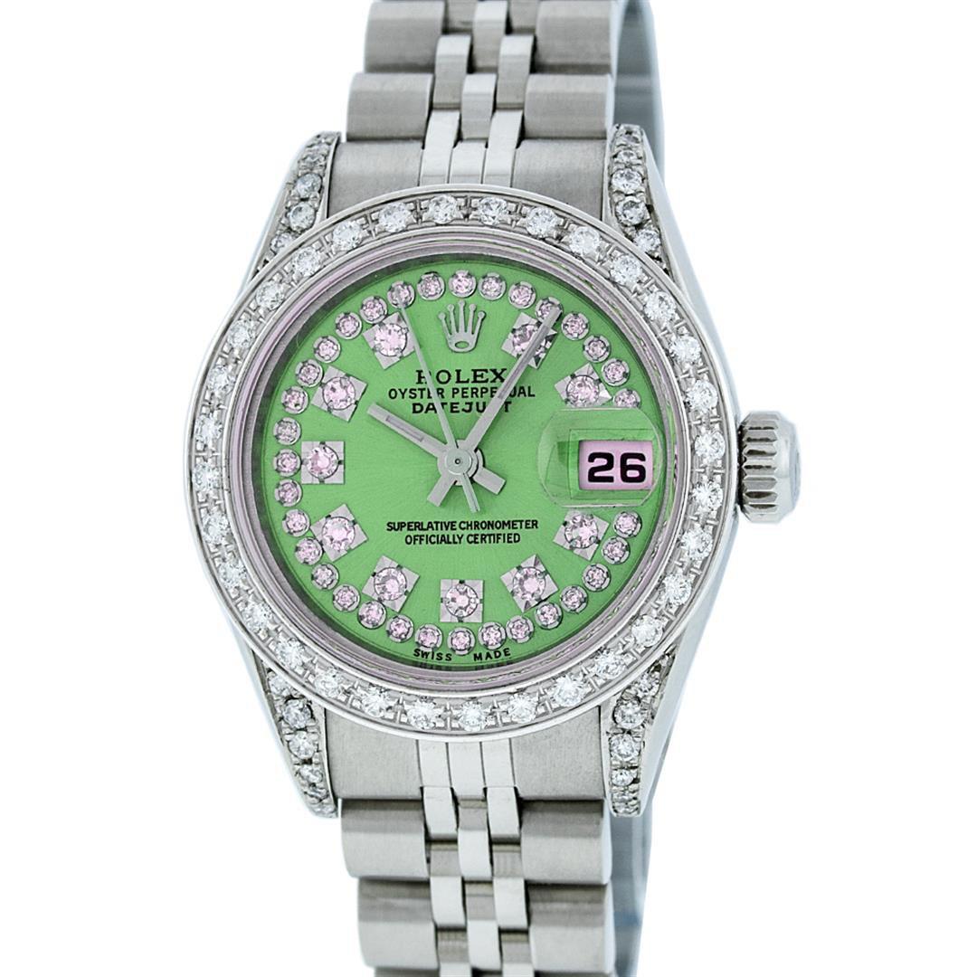 Rolex Stainless Steel VVS Diamond DateJust Ladies Watch