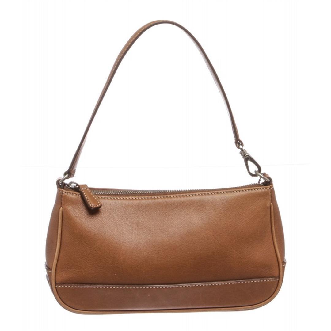 Coach Brown Leather Pochette Bag