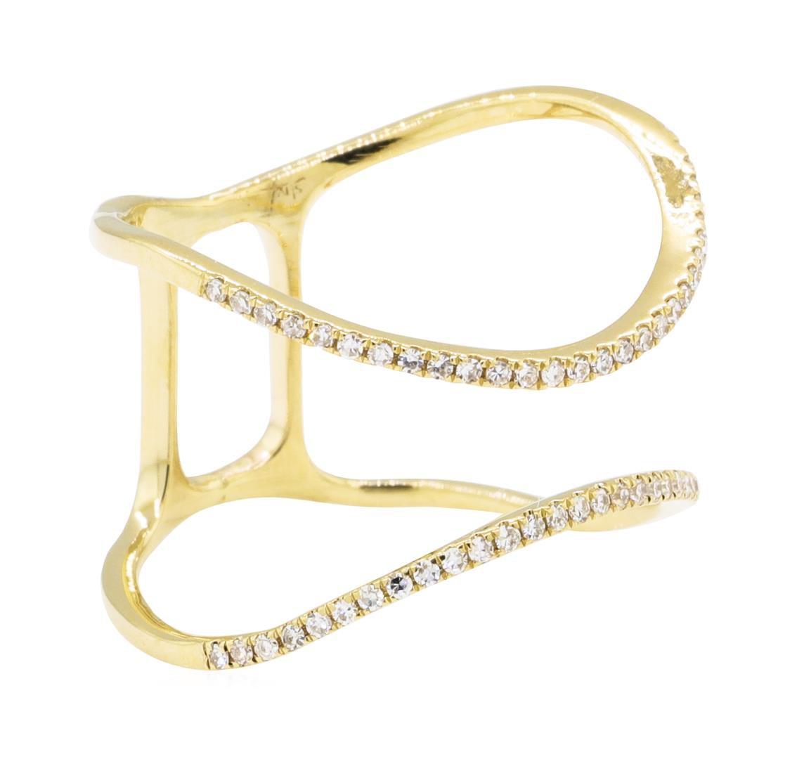 0.15 ctw Diamond Ring - 14KT Yellow Gold