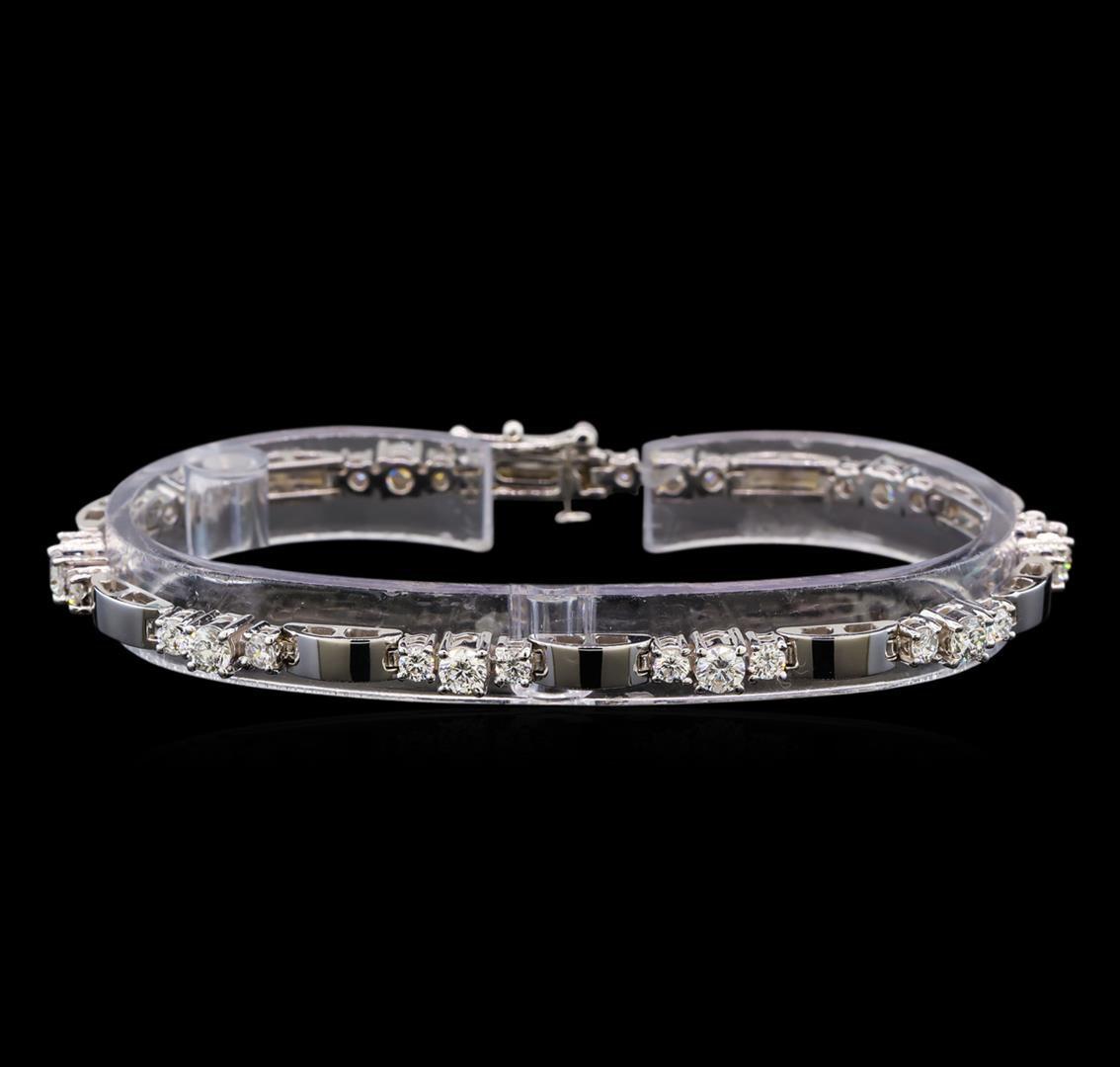 14KT White Gold 2.71 ctw Diamond Bracelet