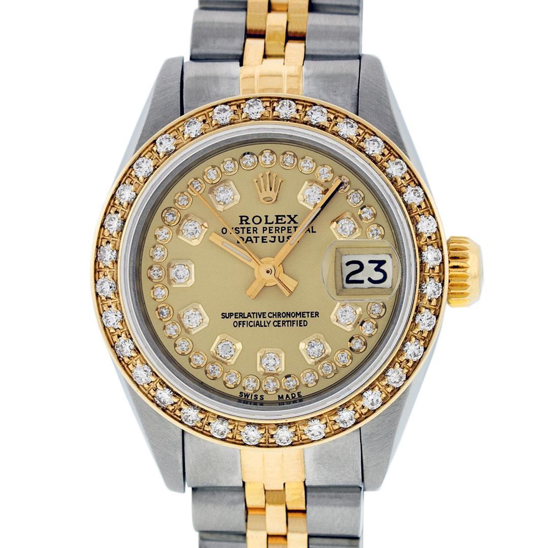 Rolex Two-Tone Diamond DateJust Ladies Watch