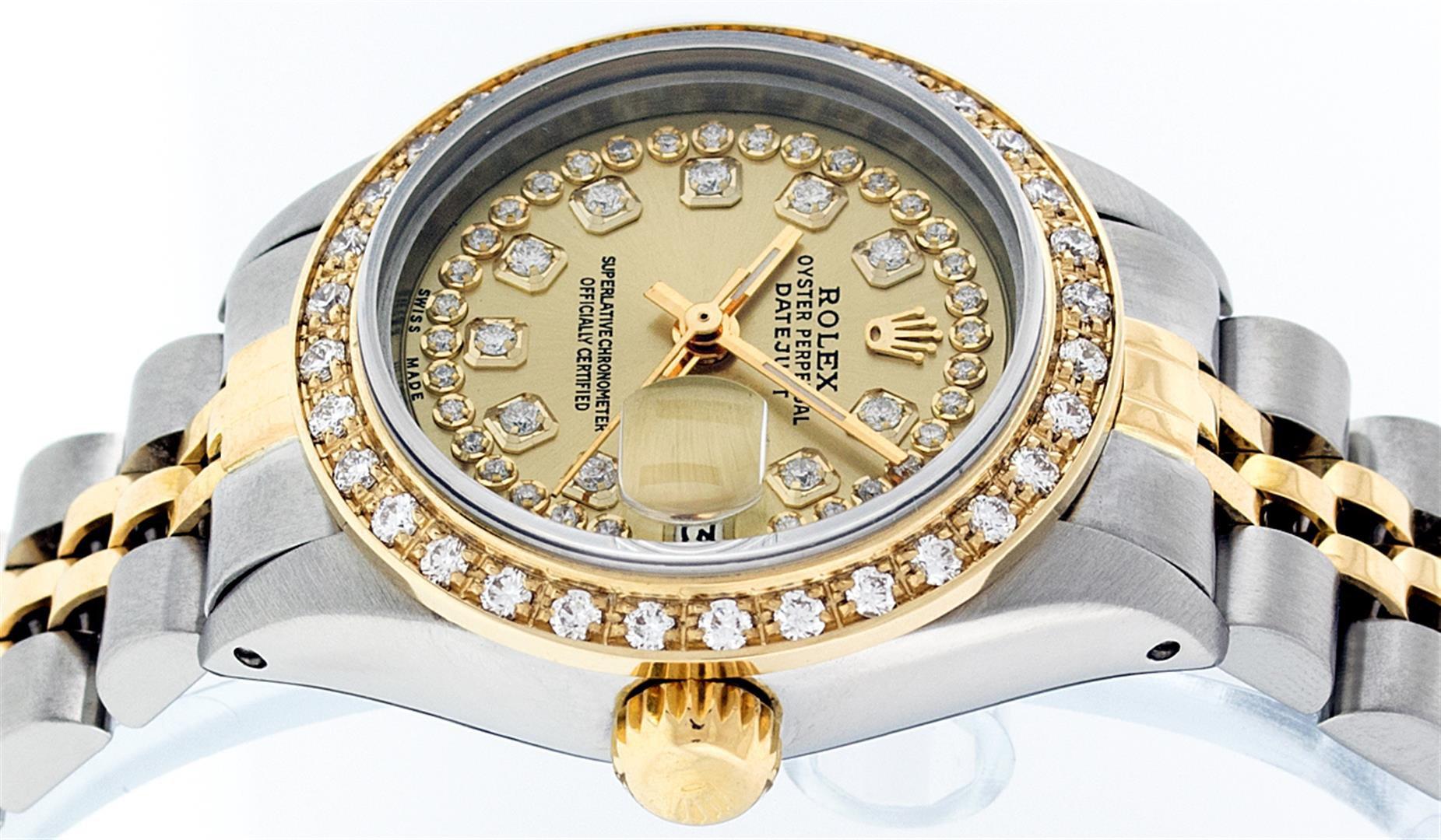 Rolex Two-Tone Diamond DateJust Ladies Watch