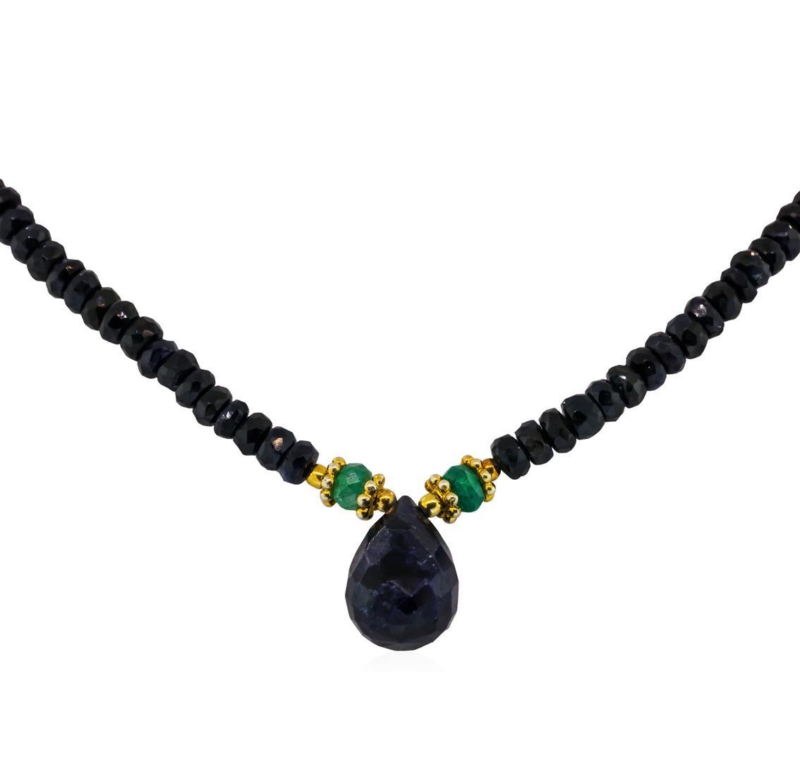 Sapphire and Emerald Necklace
