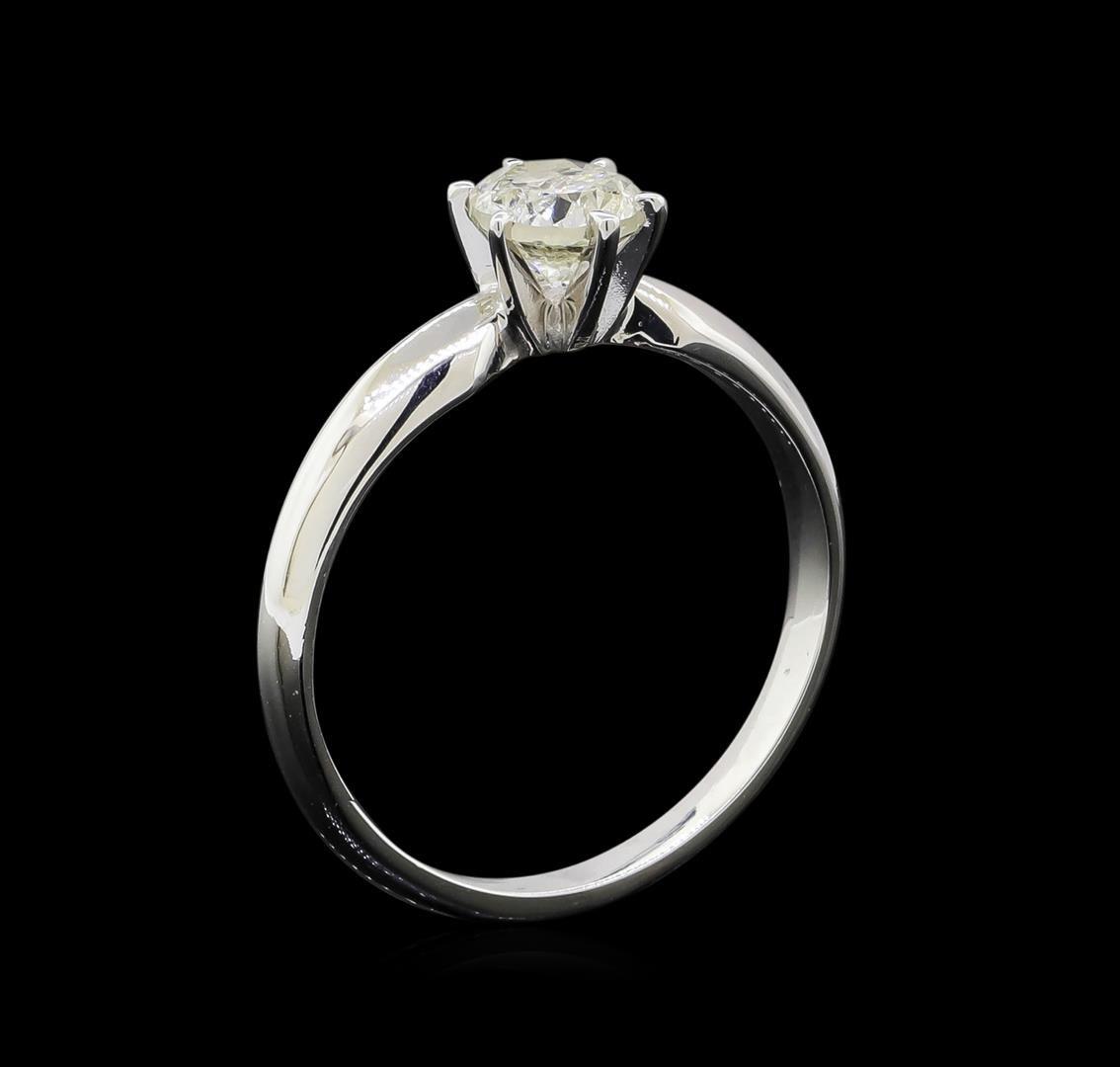 14KT White Gold 0.75 ctw Round Cut Diamond Solitaire Ring