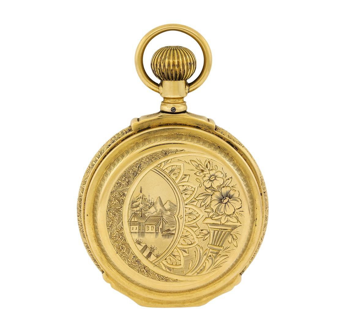 Vintage Waltham Pocket Watch - 14KT Yellow Gold