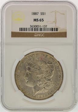 1887 NGC MS65 Morgan Silver Dollar