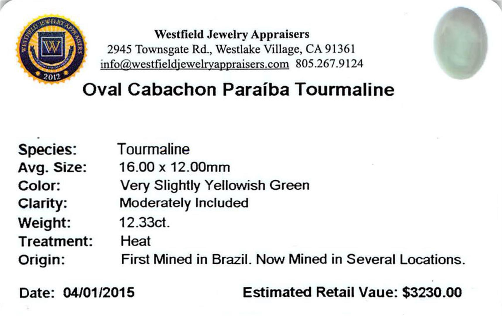 12.33 ctw Cabochon Paraiba Tourmaline Parcel