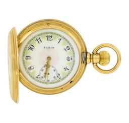 Vintage Elgin Pocket Watch - 14KT Yellow Gold