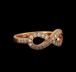 14KT Rose Gold 0.37 ctw Diamond Ring