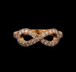 14KT Rose Gold 0.37 ctw Diamond Ring