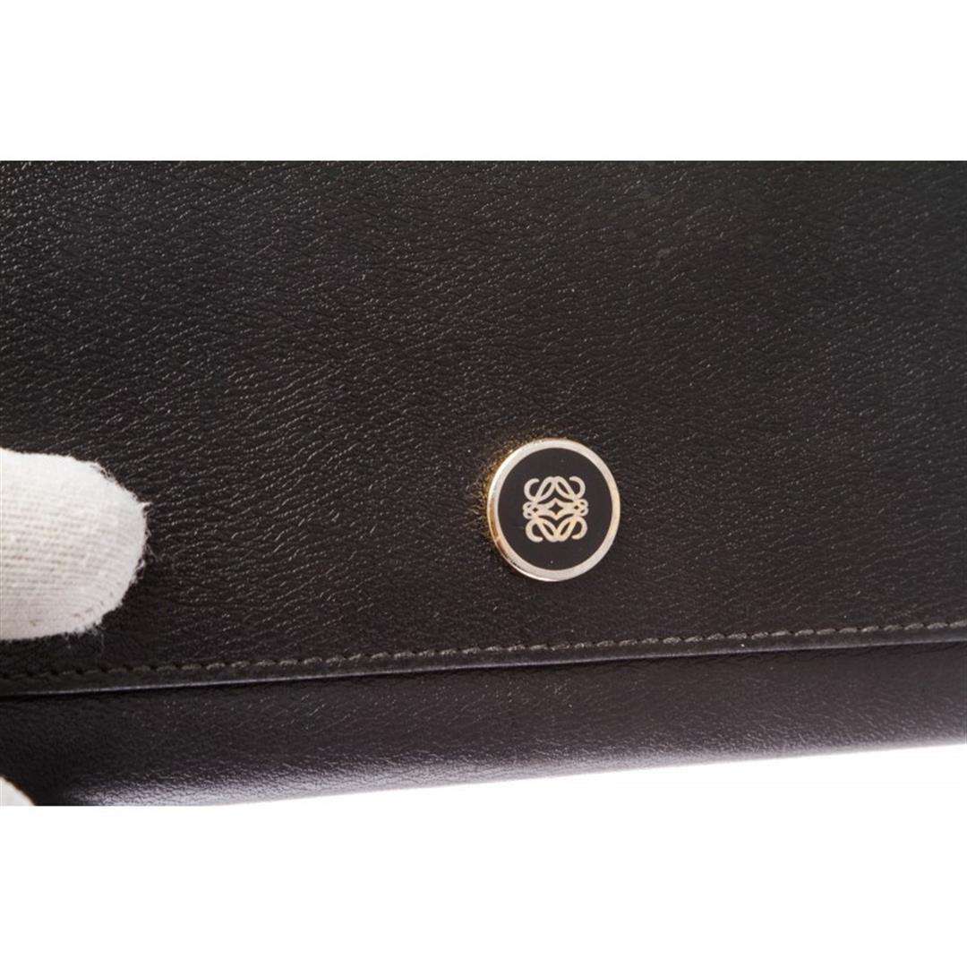 Loewe Black Leather Long Wallet