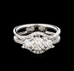 1.22 ctw Diamond Ring - 18KT White Gold