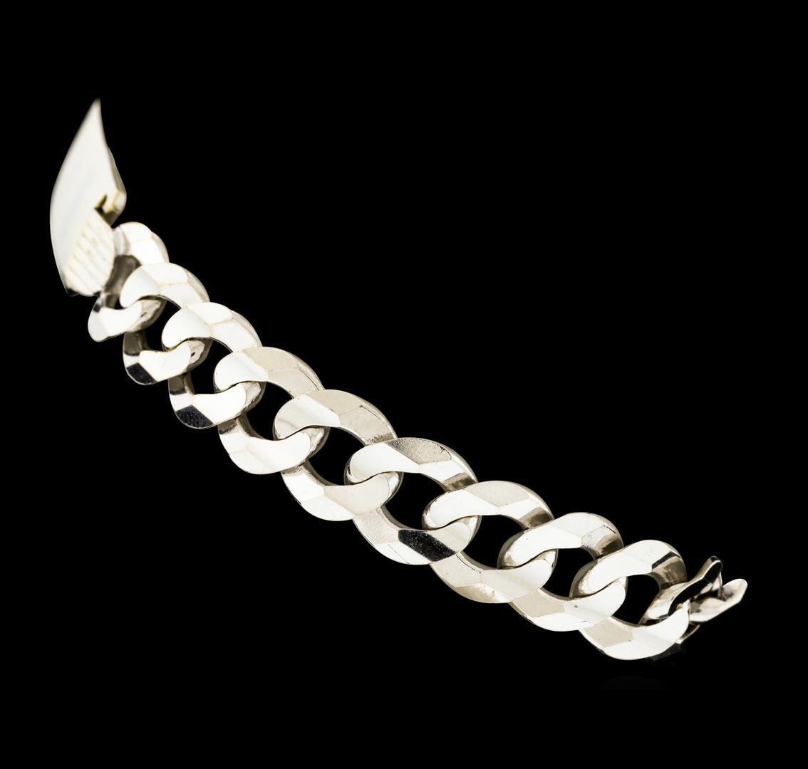 14KT White Gold Chain Link Bracelet