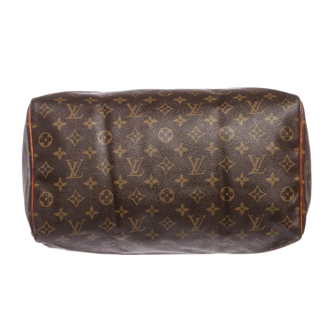 Louis Vuitton Monogram Canvas Leather Speedy 35 cm Bag