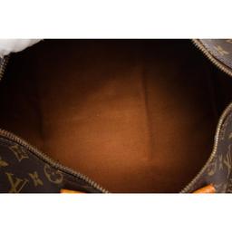 Louis Vuitton Monogram Canvas Leather Speedy 35 cm Bag