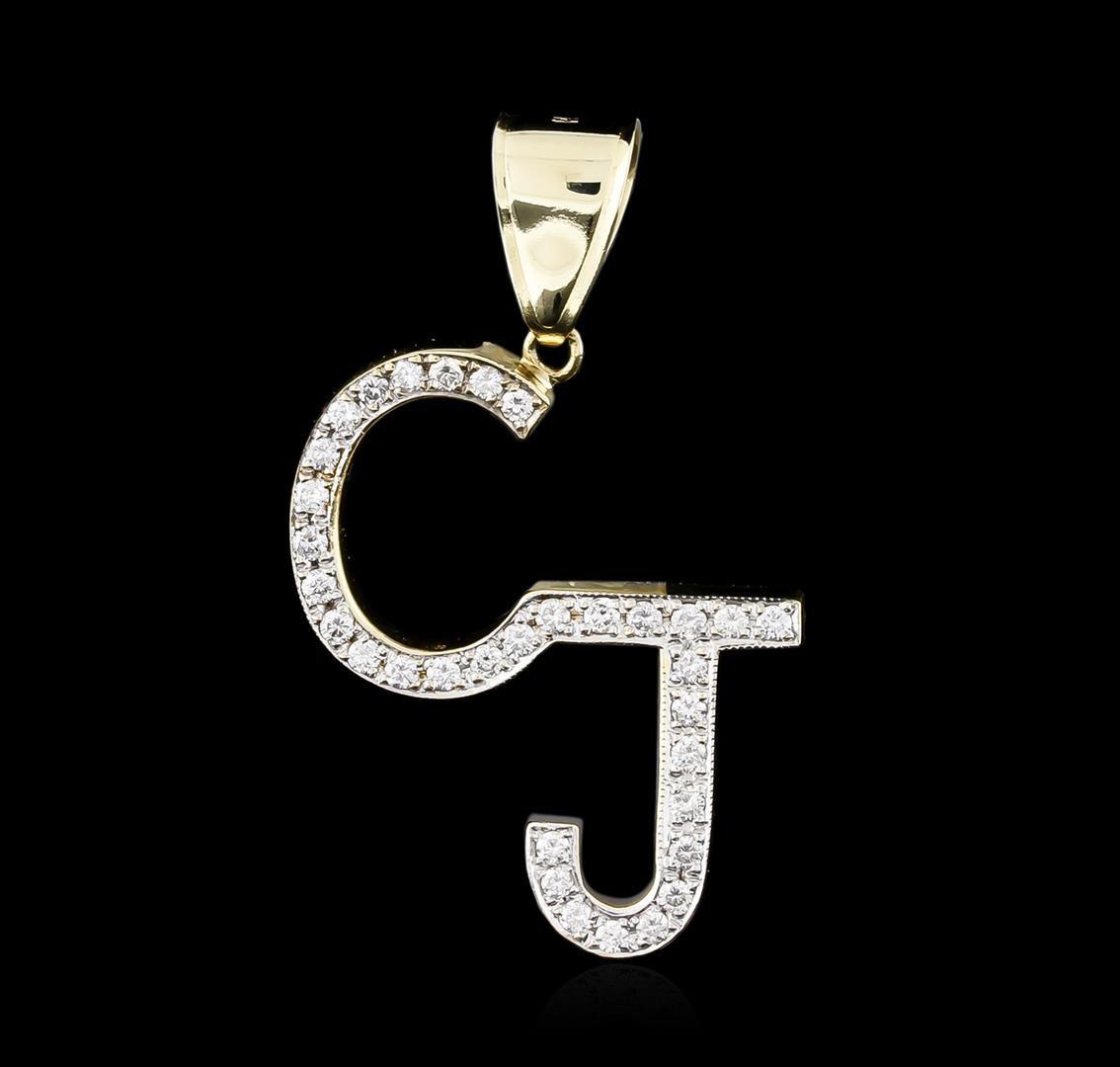 14KT Yellow Gold 1.30 ctw Diamond Pendant