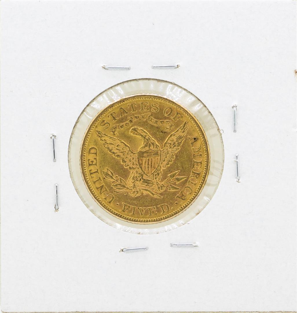 1886 $5 Liberty Head Half Eagle Gold Coin