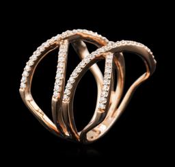 0.53 ctw Diamond Ring - 14KT Rose Gold