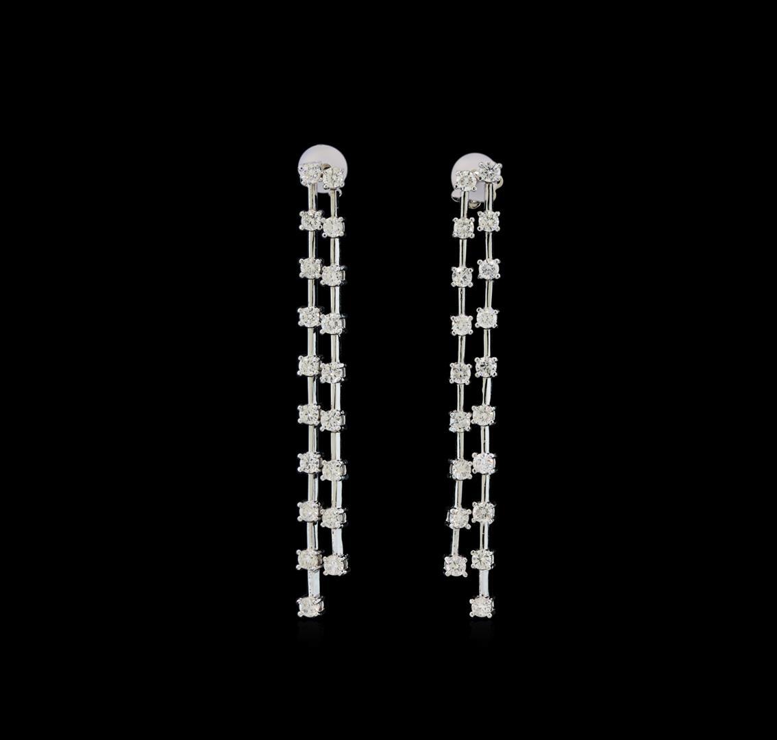 14KT White Gold 2.25 ctw Diamond Earrings