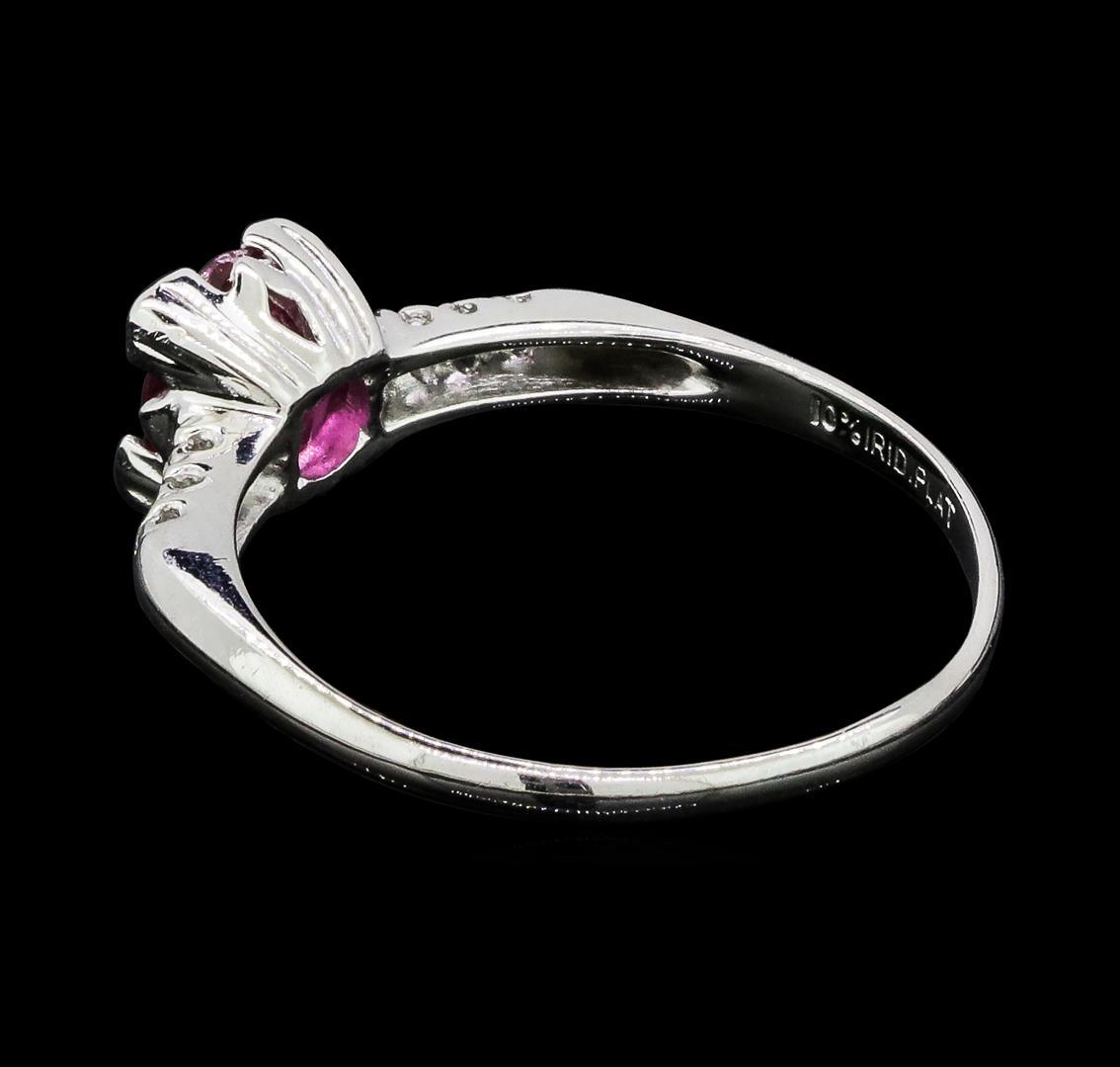 1.07 ctw Ruby and Diamond Ring - Platinum