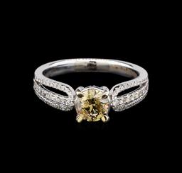 1.01 ctw Brown Diamond Ring - 18KT White Gold