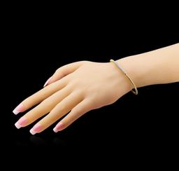 0.44 ctw Diamond Bracelet - 14KT Yellow Gold